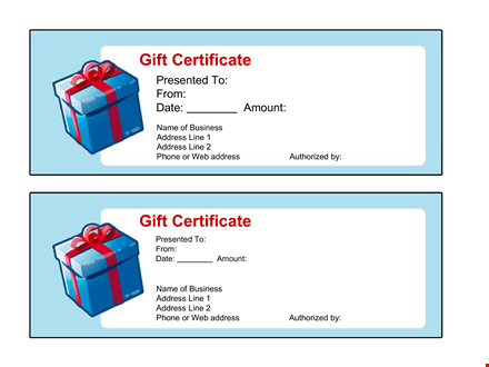 free gift certificate template | customize and print template