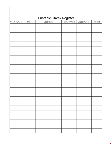 checkbook register template