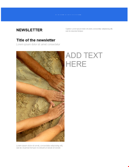 create professional newsletters with our template | lorem ipsum template