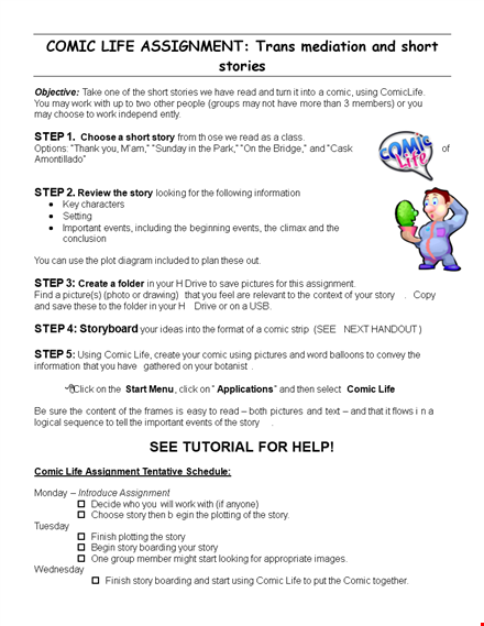 ultimate plot diagram template for your story: organize your notes and frame your comic template