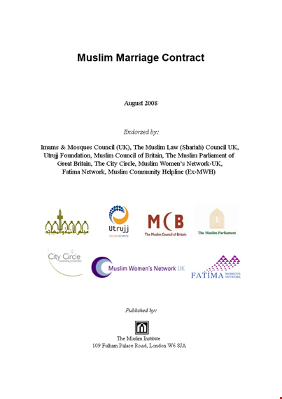 regional wedding contract sample template