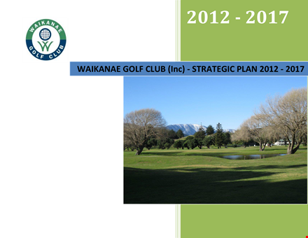 golf club strategic marketing plan template