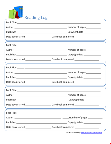 free reading log template - keep track of your reading | books by template