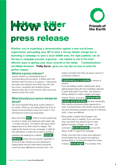 create a buzz with our press release template - reach local media with your story template