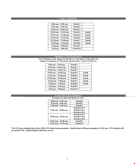 printable daily planner for school students template