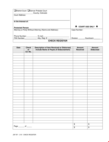 track your finances with our easy checkbook register template