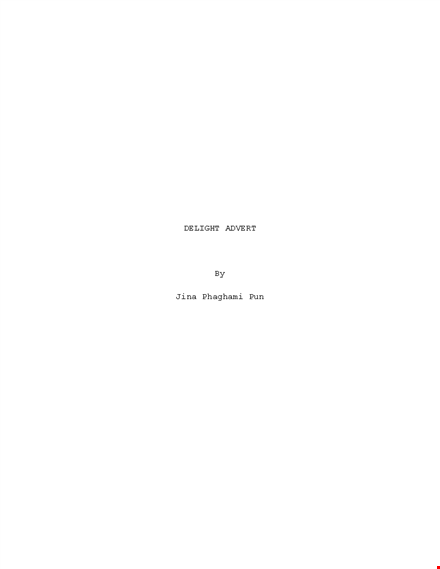screenplay template - create compelling scripts with ease | robyn's chocolate template