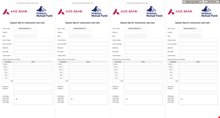 sample bank deposit slip template template