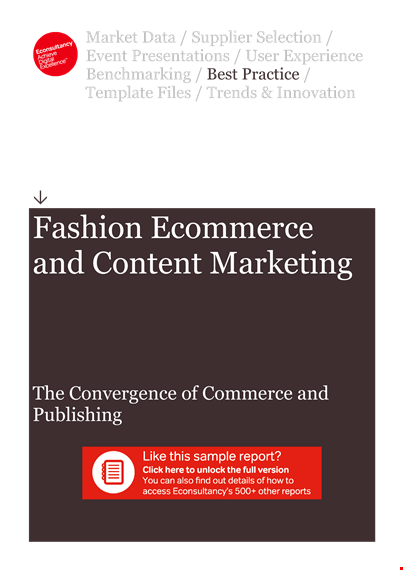 fashion content marketing: strategies for successful marketing in ecommerce | econsultancy template