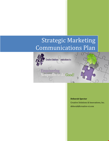 strategic marketing communication plan template