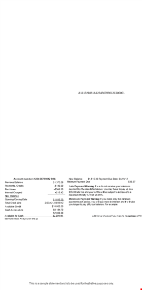 chase bank account statement template