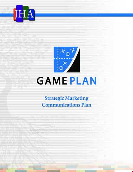 strategic marketing communications plan template