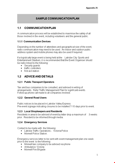 create a successful event communication plan - free template template