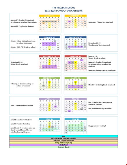 yearly project template