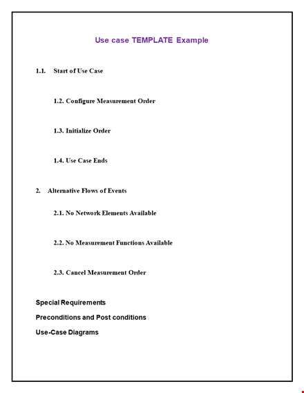 effective use case template - streamline your process | available now template