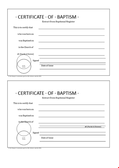 free baptism certificate template template