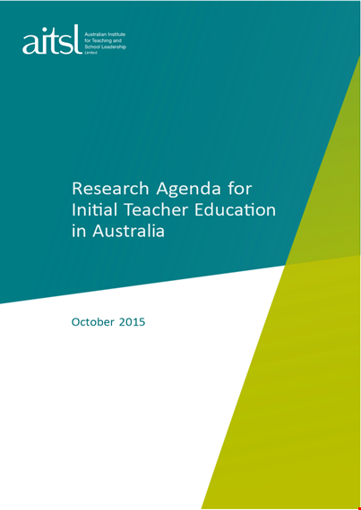 ite research agenda template