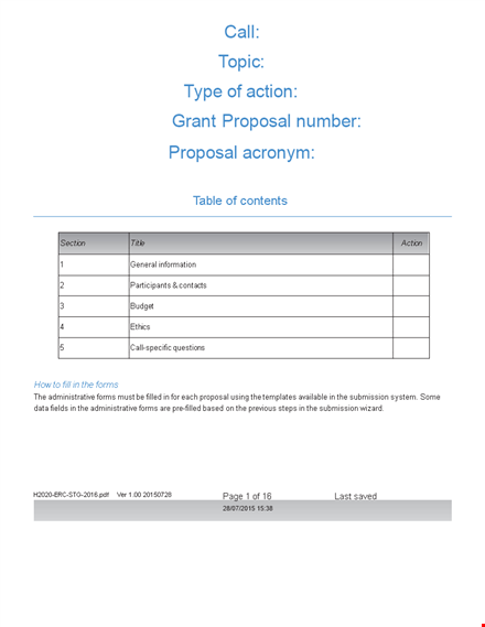create winning grant proposals for your institution | proposal template template