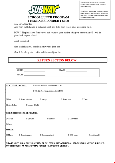 school fundraiser template