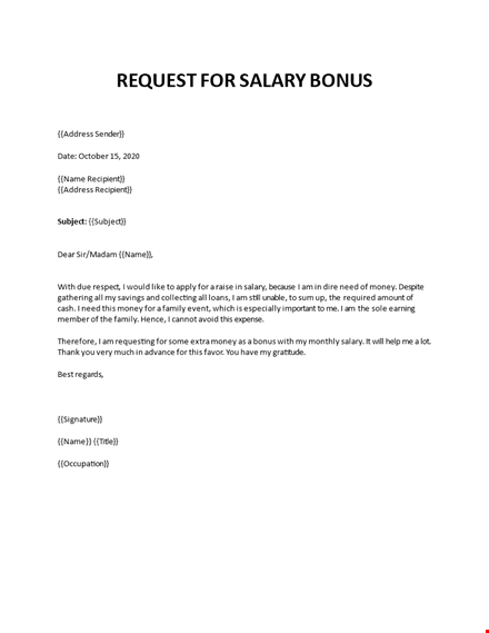 application letter to boss asking for a higher salary template
