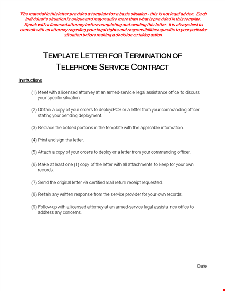 service contract termination letter format - professional guide for terminating service contracts template