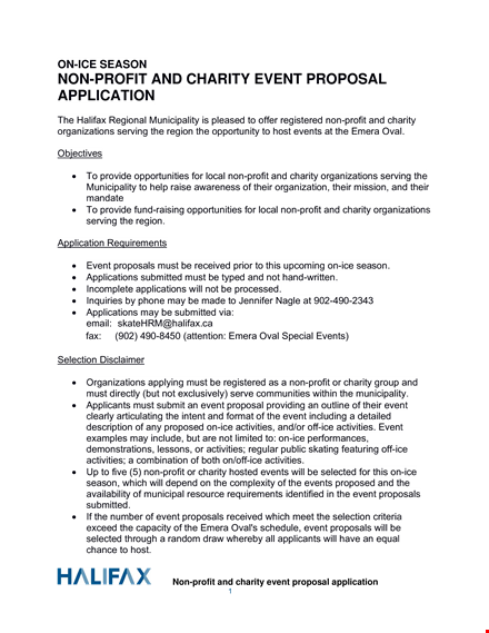 charity event proposal template for effective municipality events template