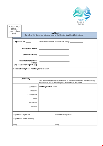 study log sheet: track your progress with this study log sheet template