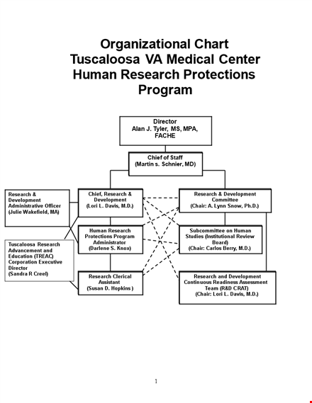 tuscaloosa medical organizational chart template