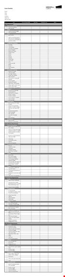 event checklist template excel template