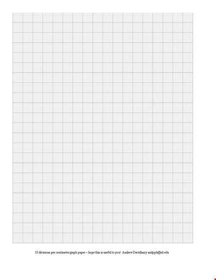 printable graph paper template - useful for divisions and measuring in centimeters template