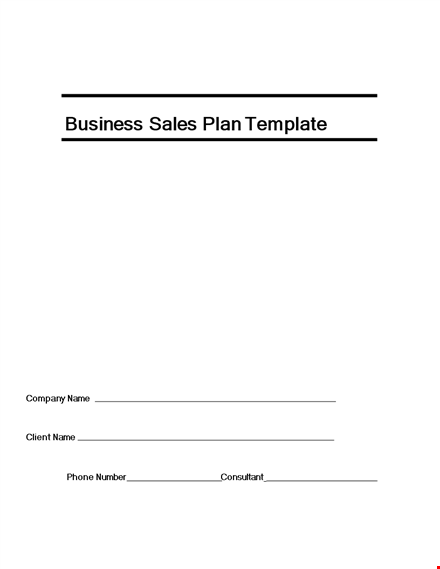 effective sales plan template for company & business | drive sales of your product & service template