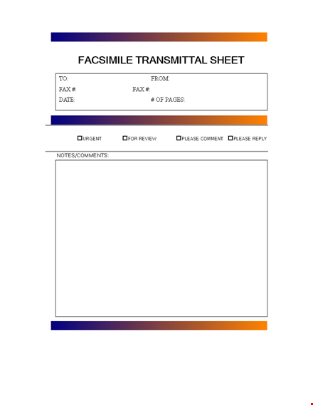 professional fax cover sheet template template