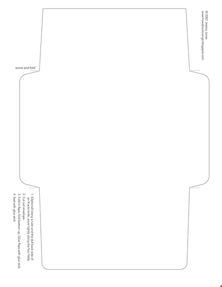 custom envelope template - score your envelope with jessica's flaps template