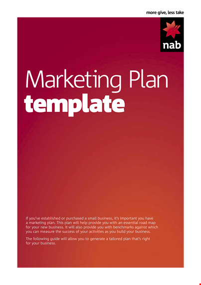 create an effective marketing plan with our template | business services template