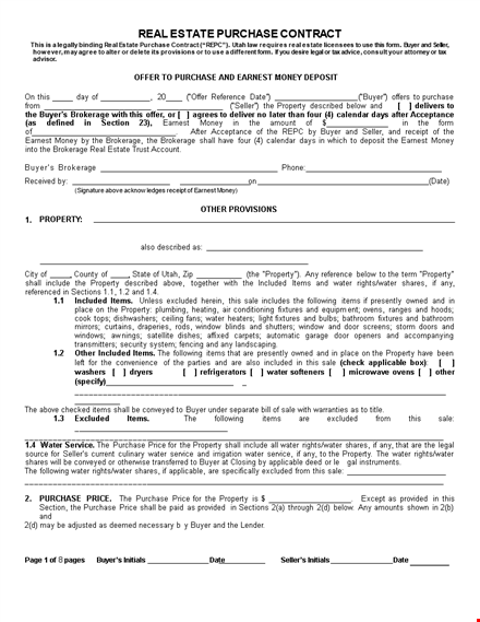 property repc: ensuring a smooth transaction for seller and buyer template