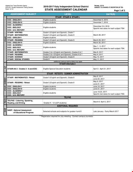 state assessment template