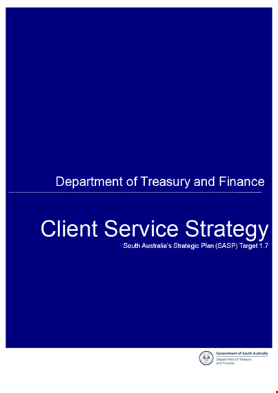 client service strategy template template