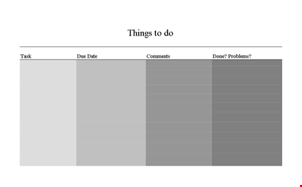 simple checklist template - keep track of things with ease template