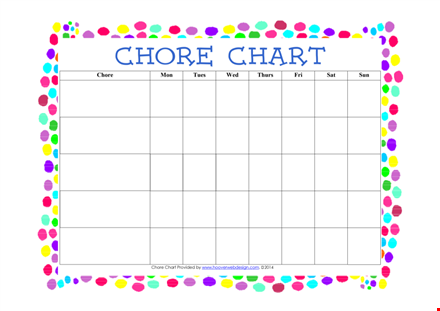 free blank chore template