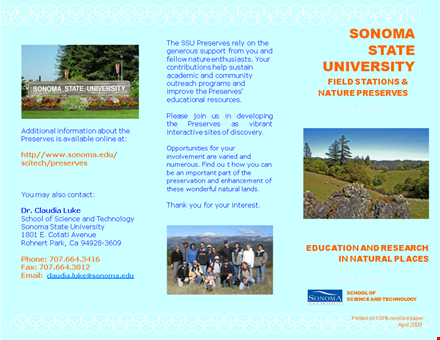 create eye-catching pamphlets for schools & universities | preserves & sonoma template
