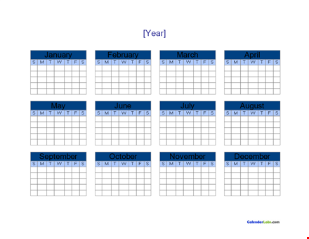 printable blank calendar template in word template