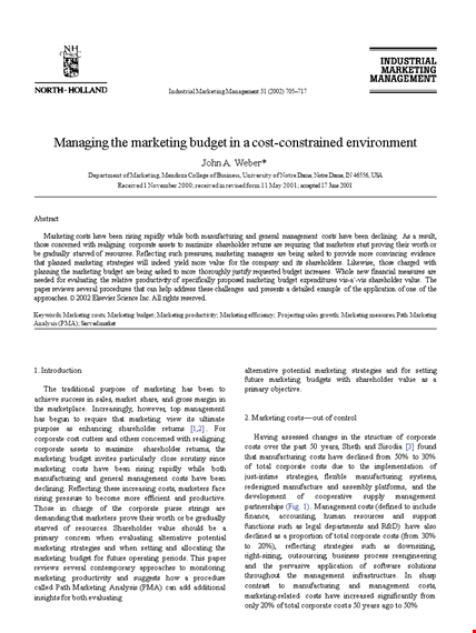 free manufacturing budget template template