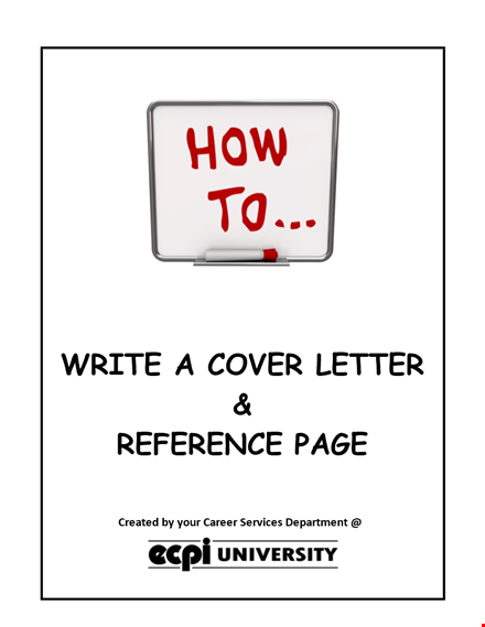 reference request cover letter template