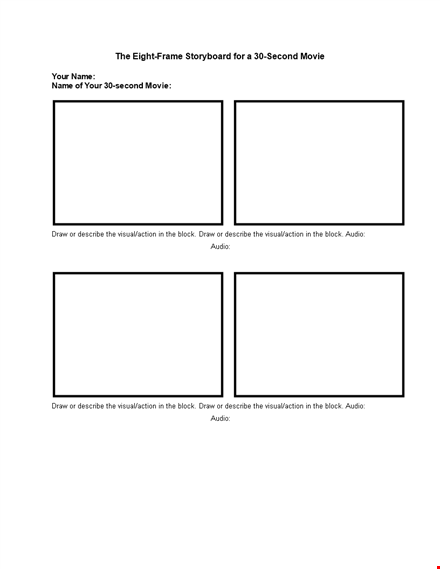 story board template