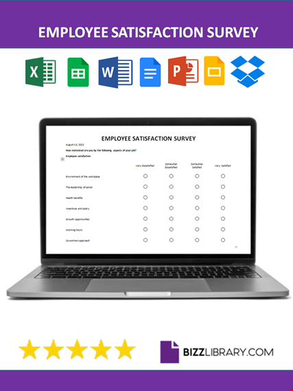 employee satisfaction survey template template