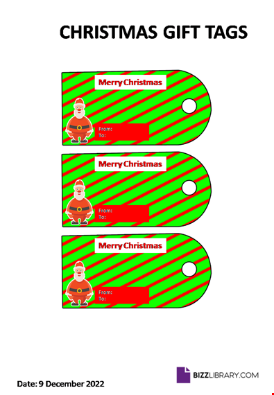 christmas gift tag template