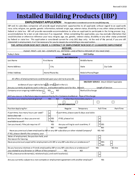 employment application template - simplify your hiring process and attract qualified applicants template