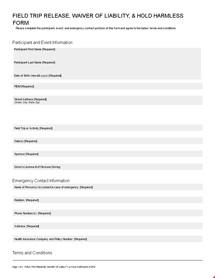 protect yourself: use our hold harmless agreement template for your activity in the field template