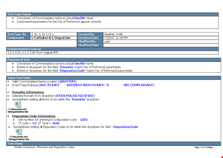 test case template - create, manage, and organize test cases template