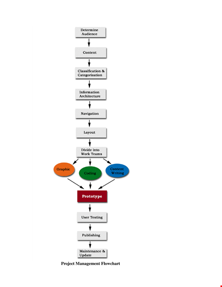 project management flow chart template template
